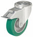 Bolt-Hole Caster 4 7/8 dia Swivel PU
