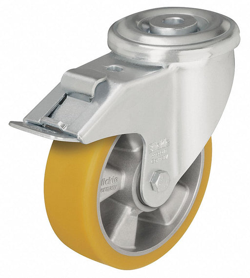 Bolt-Hole Caster 3 7/8 dia Swivel PU