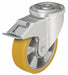 Bolt-Hole Caster 3 7/8 dia Swivel PU