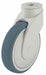 Bolt-Hole Caster 3 7/8 dia Swivel Rubber
