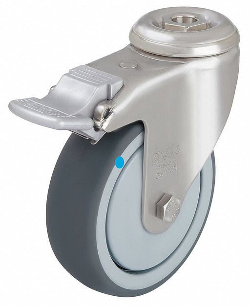 Bolt-Hole Caster 3 7/8 dia Swivel Rubber