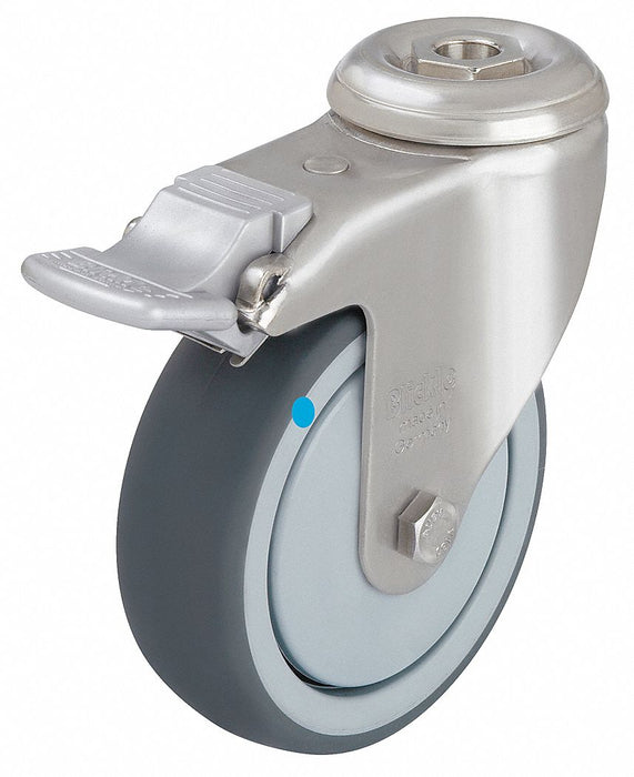 BoltHole Caster 3 1/16 dia Swivel Rubber