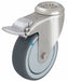 Bolt-Hole Caster 4 7/8 dia Swivel Rubber