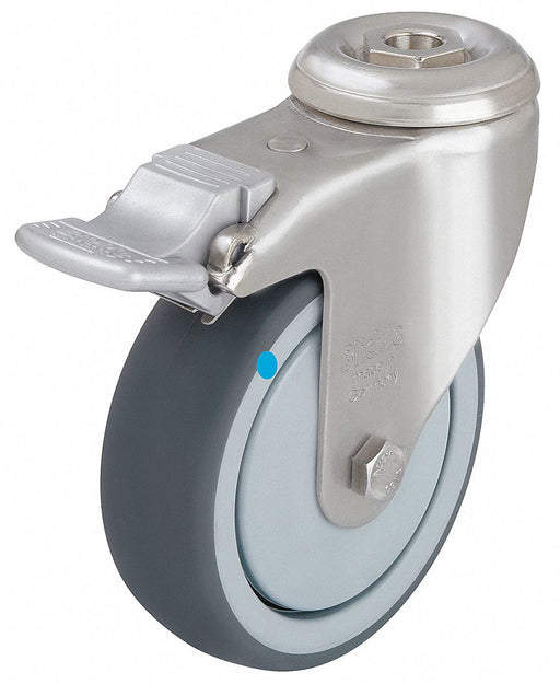 Bolt-Hole Caster 3 7/8 dia Swivel Rubber