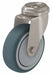Bolt-Hole Caster 2 dia Swivel Rubber