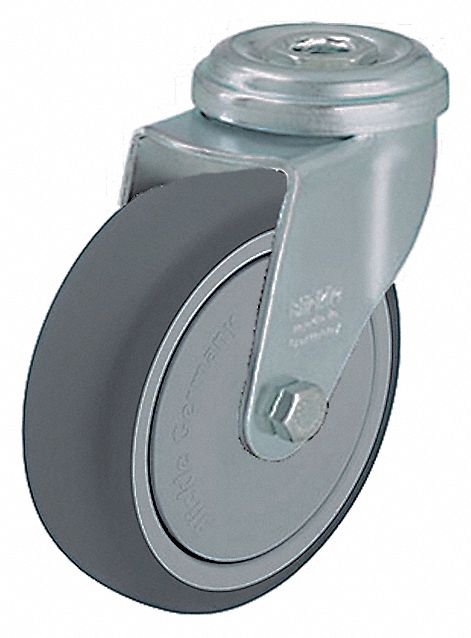 Bolt-Hole Caster 3 dia Swivel Rubber