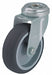 Bolt-Hole Caster 2 dia Swivel Rubber