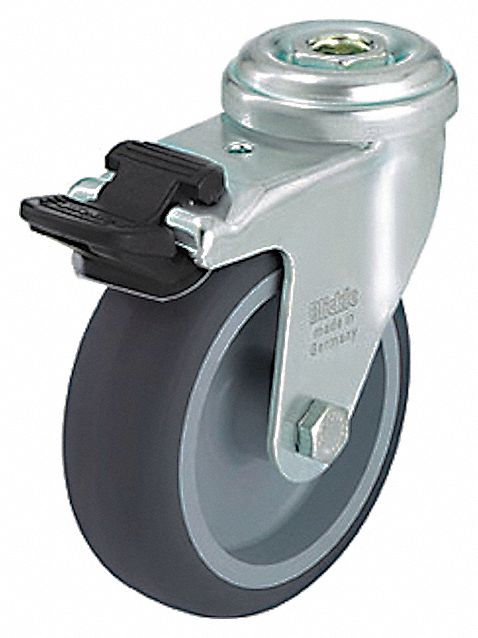 Bolt-Hole Caster 3 dia Swivel Rubber