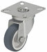 Plate Caster Swivel Rubber 3 15/16 H