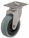 Plate Caster Swivel Rubber 3 15/16 H