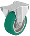 Plate Caster Rigid Polyurethane 6 1/8 H