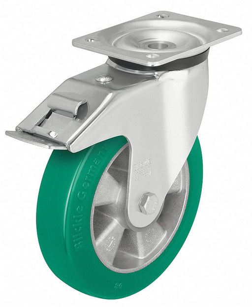 Plate Caster Swivel Polyurethane 5 1/8 H
