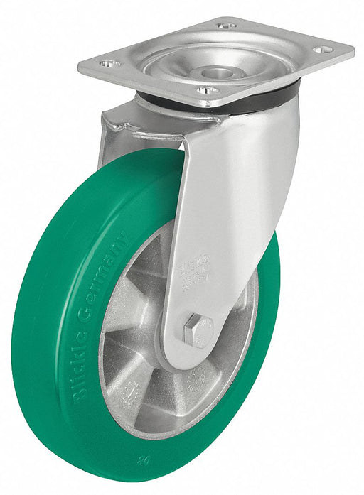 Plate Caster Swivel Polyurethane 6 1/8 H