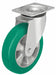 Plate Caster Swivel Polyurethane 6 1/8 H