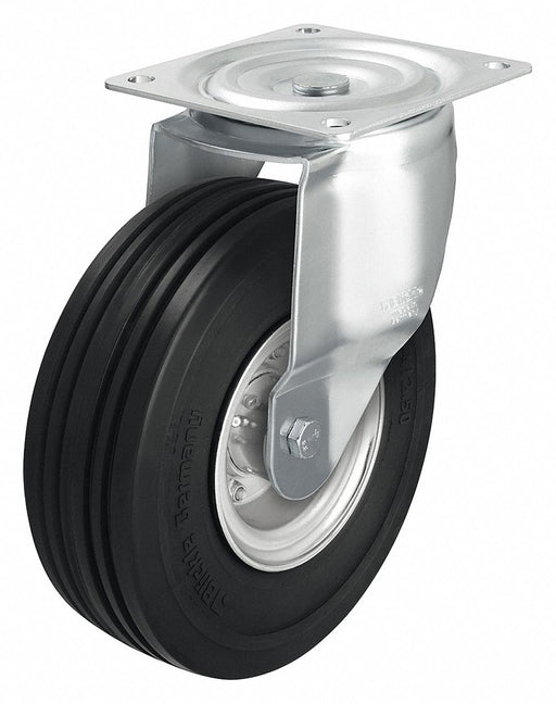 Plate Caster Swivel Rubber 11 5/8 H
