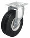 Plate Caster Swivel Rubber 11 5/8 H