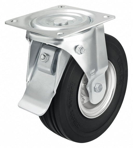 Plate Caster Swivel Rubber 11 5/8 H