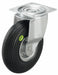 Plate Caster Swivel Rubber 12 1/8 H