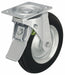 Plate Caster Swivel Rubber 12 1/8 H