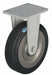 Plate Caster Rigid Rubber 8 1/16 H