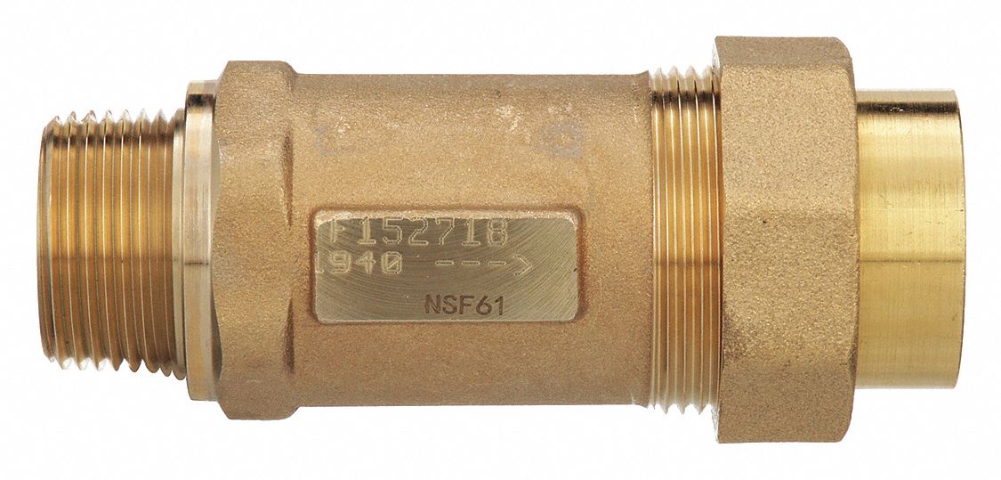 Dual Check Valve Bronze 1 MNPTxFNPT