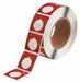 Pre-Cut Label Stock Roll Red Gloss