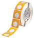Pre-Cut Label Stock Roll Yellow Gloss