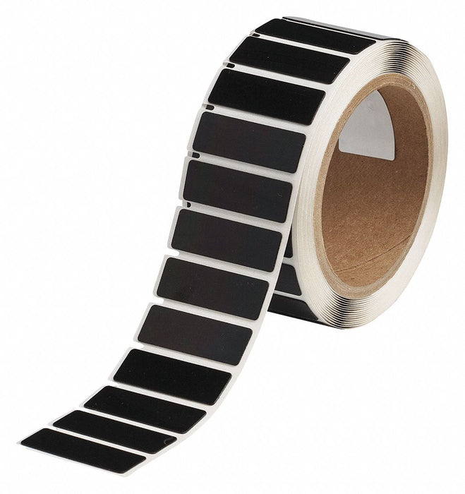 Pre-Cut Label Stock Roll Black Gloss