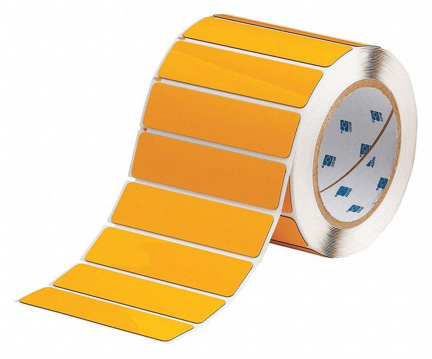 Pre-Cut Label Stock Roll Yellow Gloss