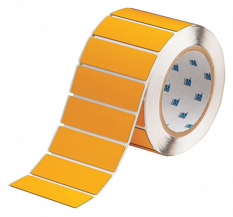 Pre-Cut Label Stock Roll Yellow Gloss
