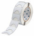 Pre-Cut Label Stock Roll White Gloss