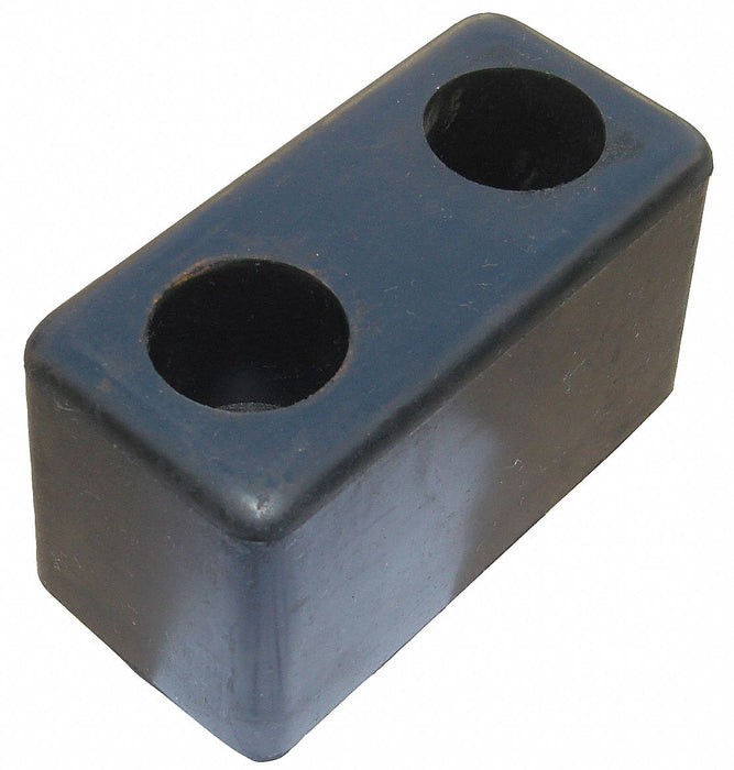Dock/Body Bumper 6x3-1/2x3-1/2 In Rubber