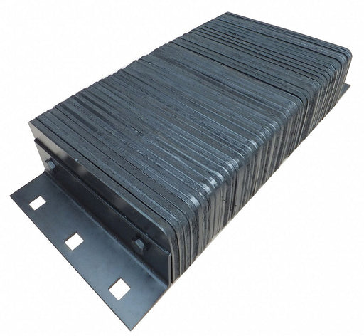 Dock Bumper 26x4-1/2x12 in Rubber