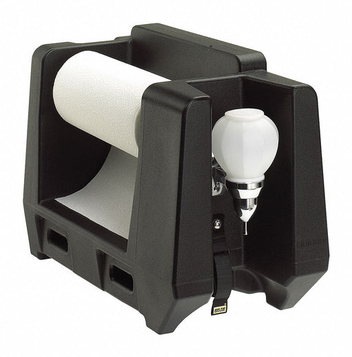 Paper Towel and Soap Dispenser Black