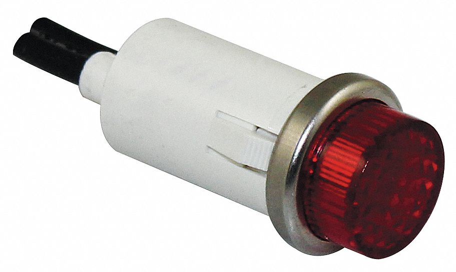 Raised Panel Light Red 12 V AC/DC