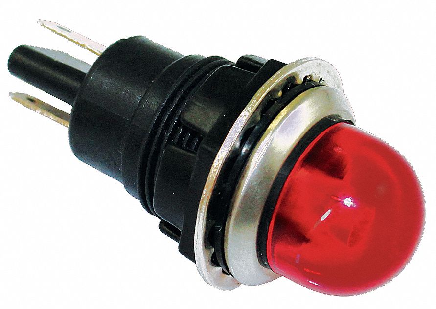 N0016 Raised Panel Light Red 120 V AC