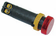 N0012 Raised Panel Light Red 120 V AC/DC