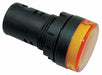 N0018 Raised Panel Light Amber 120 V AC
