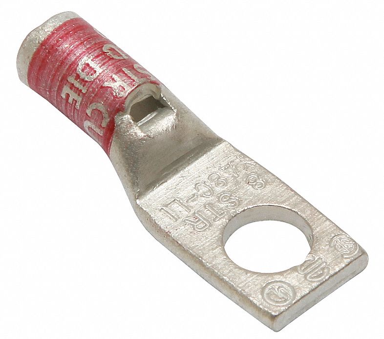 OneHoleLugCmprsnConn STD Red 49