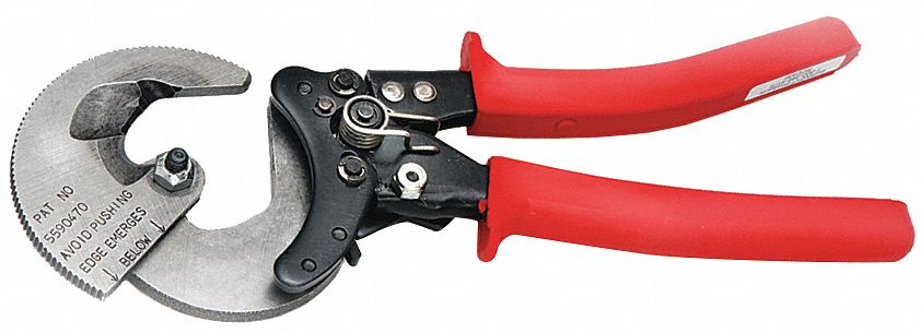 Ratchet Cable Cutter Center Cut 10 In