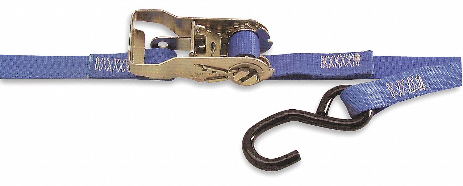 Tie Down Strap S-Hook Blue
