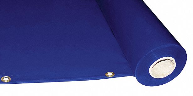 Welding Curtain Roll 5 ft H 75 ft W Blue