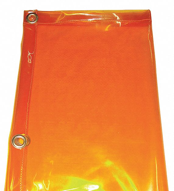 Welding Curtain 6 ft H 6 ft W Yellow