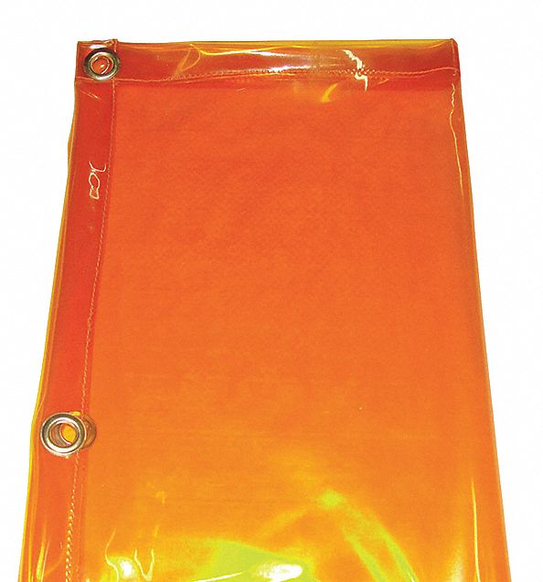 Welding Curtain 6 ft H 8 ft W Yellow