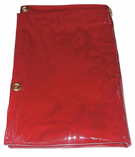 Welding Curtain 6 ft H 8 ft W Red