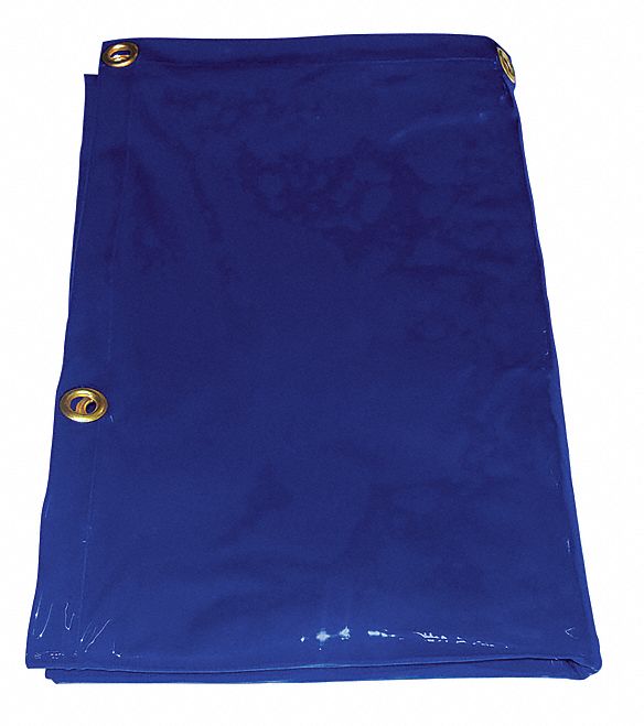 Welding Curtain 6 ft H 6 ft W Blue