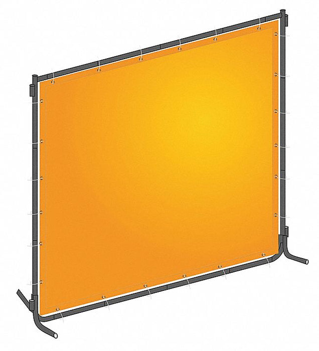 Welding Screen 6 ft H 8 ft W Yellow