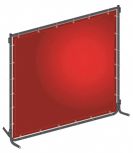 Welding Screen 6 ft H 6 ft W Red