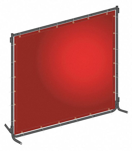Welding Screen 6 ft H 8 ft W Red