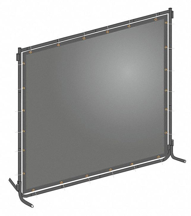 Welding Screen 6 ft H 6 ft W Gray